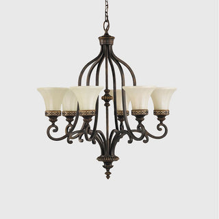 Lightco Drawing Room 6lt Chandelier by Elstead. Traditional Edwardian style chandeliers for living rooms. Best chandeliers for bedrooms. pendant lights Australia. 