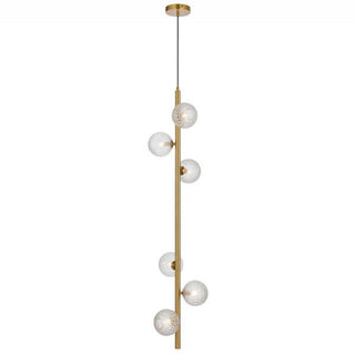 Telbix ELSON 6 LIGHT PENDANT ANTIQUE GOLD - Pendant lights Australia, pendant lights Melbourne, Bedside pendant lights, Staircase Pendant Lights. Modern Pendants for dining tables in Melbourne. Pendant Lights for Every Setting. 