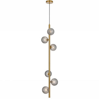 Telbix ELSON 6 LIGHT PENDANT ANTIQUE GOLD - Pendant lights Australia, pendant lights Melbourne, Bedside pendant lights, Staircase Pendant Lights. Modern Pendants for dining tables in Melbourne. Pendant Lights for Every Setting.