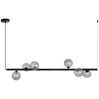 Telbix ELSON 6 LIGHT PENDANT BLACK - Pendant lights Australia, pendant lights Melbourne, Bedside pendant lights, Staircase Pendant Lights. Modern Pendants for dining tables in Melbourne. Pendant Lights for Every Setting. 