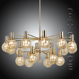 Escoda 18 Light Chandelier Gold - $1395.00 - Davoluce Lighting