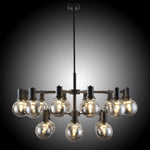 Escoda 18 Light Chandelier - 2 Colours  ESCODA PE18-BK