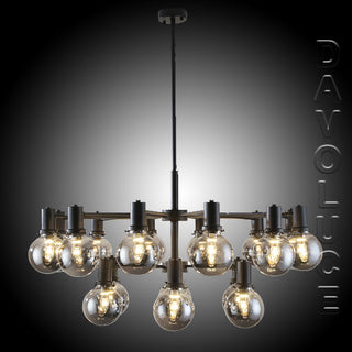 Escoda 18 Light Chandelier Black - $1395.00 - Davoluce Lighting