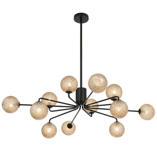 FELTON 12 LIGHT PENDANT ANTIQUE BLACK
