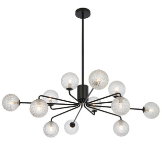 FELTON 12 LIGHT PENDANT ANTIQUE BLACK