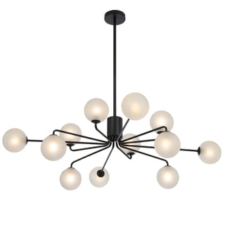 FELTON 12 LIGHT PENDANT ANTIQUE BLACK