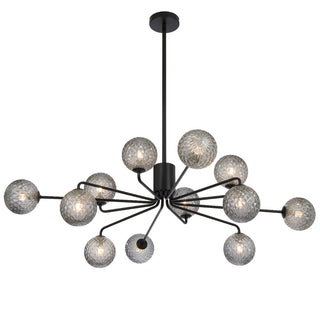 FELTON 12 LIGHT PENDANT ANTIQUE BLACK
