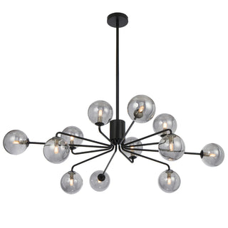 FELTON 12 LIGHT PENDANT ANTIQUE BLACK