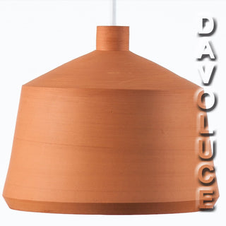 Flame Spanish handmade pendant lights, clay pendant lights By Pott from Davoluce Lighting. Terracotta pendant lights on display at Davoluce Lighting Showroom in Melbourne. Designed and made in Spain by Miguel Ángel García Belmonte.