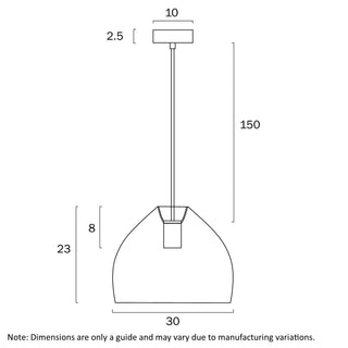 Frya 30cm Rattan Pendant Light
