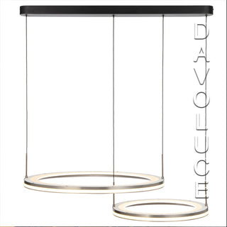 TELBIX FULCRUM PE2-GY FULCRUM 2 LIGHT PENDANT FROM $835.00. LED Ring Pendants for dining rooms. Dual ring LED pendants for living rooms. LED Ring Pendants lights for offices. 