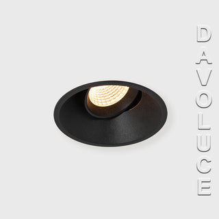 Purati Fuoco Round Trimless Adjustable LED Downlight, Best Trimless recessed led downlights Australia, Trimless plaster downlight with minimal design from Davoluce