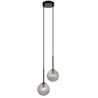 Telbix GASTON 2 LIGHT PENDANT BLACK - Pendant lights Australia, pendant lights Melbourne, Pendants for kitchen Bench, Bedroom Bedside Pendant lights. Modern Pendants for Bathrooms in Melbourne. Pendant Lights for Every Setting. 