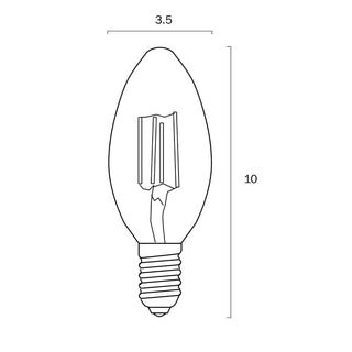 4w Clear LED Dimmable Candle E14 Base, SES Base LED candle globes. LED globes for chandeliers. Cheapest prices for LED globes in Australia. Davoluce Lighting