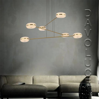 Explore opulence with the Telbix Govan 6 Light LED Pendant in Antique Gold at DaVoluce Lighting. Elevate your space with luxurious design and radiant illumination.