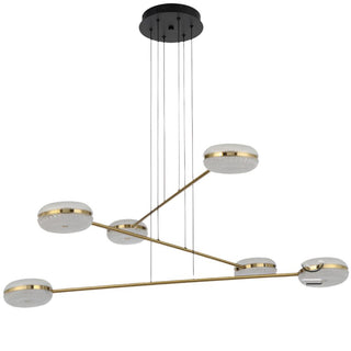 Explore opulence with the Telbix Govan 6 Light LED Pendant in Antique Gold at DaVoluce Lighting. Elevate your space with luxurious design and radiant illumination.