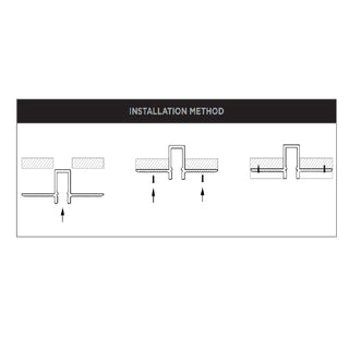 HCP-4913010 - Micro Recessed Gyprock Aluminium Profile