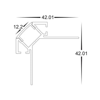 Havit Commercial HCP-4914242 - Silver Outer Corner Gyprock Aluminium Profile from $49.00 per meter