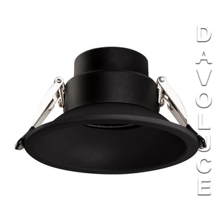 Havit Commercial HCP-8151802 White or Black Deep 18w Recessed LED Downlight, Commercial 24w LED downlights, 140mm LED downlights Australia, triac dimmable led downlights for shops, Havit LED downlights Complete with honeycomb lens available from Davoluce