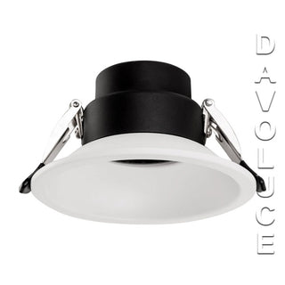 Havit Commercial HCP-8151802 White or Black Deep 18w Recessed LED Downlight, Commercial 24w LED downlights, 140mm LED downlights Australia, triac dimmable led downlights for shops, Havit LED downlights Complete with honeycomb lens available from Davoluce