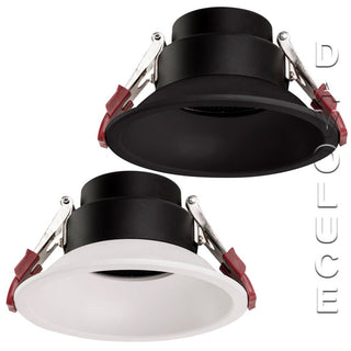 Havit Commercial HCP-8152402 White or Black Deep 24w Recessed LED Downlight, Commercial 24w LED downlights, 140mm LED downlights Australia, triac dimmable led downlights for shops, Havit LED downlights Complete with honeycomb lens available from Davoluce 