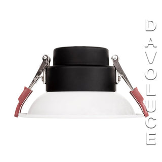 Havit Commercial HCP-8152402 White or Black Deep 24w Recessed LED Downlight, Commercial 24w LED downlights, 140mm LED downlights Australia, triac dimmable led downlights for shops, Havit LED downlights Complete with honeycomb lens available from Davoluce 