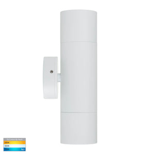 HV1035T-HV1037T - Tivah White TRI Colour Up & Down Wall Pillar Lights