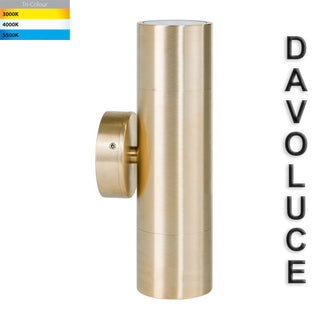 Havit HV1055T - Tivah Solid Brass TRI Colour Up & Down Wall Pillar Lights from Davoluce