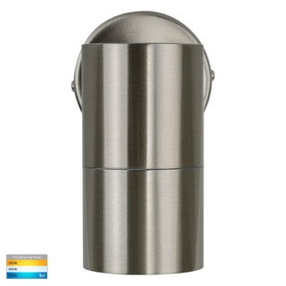 HV1172T Fortis Stainless Steel TRI Colour Fixed Down LED Wall Pillar Light