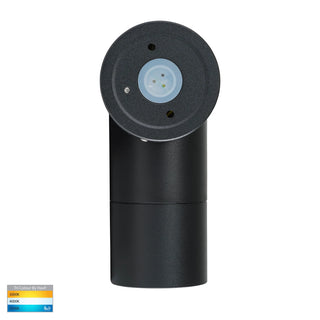 HV1227T Matt Black TRI Colour Single Adjustable LED Wall Light