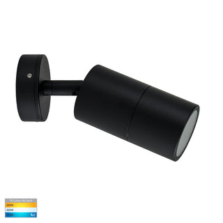 HV1227T Matt Black TRI Colour Single Adjustable LED Wall Light