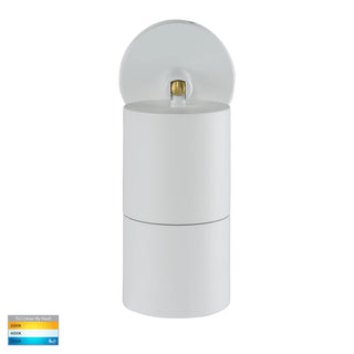 HV1235T White TRI Colour Single Adjustable LED Wall Light