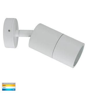 HV1235T White TRI Colour Single Adjustable LED Wall Light