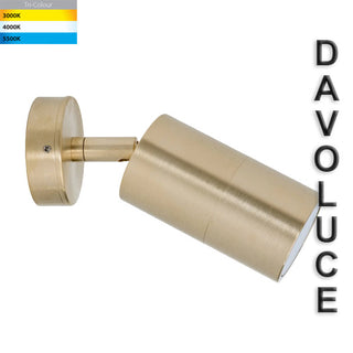 Havit HV1257GU10T - Tivah Solid Brass TRI Colour Single Adjustable Wall Pillar Lights from Davoluce