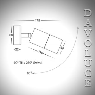 Havit | HV1295 Tivah Single Adjustable Spot Lights. We have huge range of stainless steel wall lights for outside Up and down solid copper wall lights, Outdoor Lights Melbourne, exterior light fixtures Sydney, Brisbane, Adelaide, Gold Coast