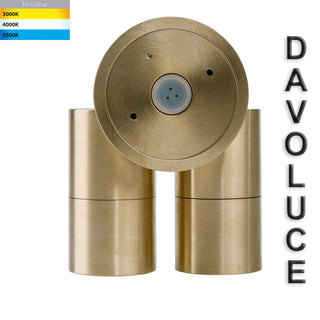 Havit HV1355T - Tivah Solid Brass TRI Colour Double Adjustable Wall Pillar Lights from Davoluce