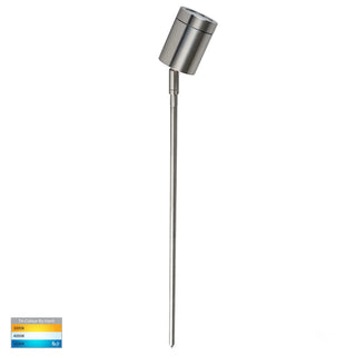 hAVIT HV1401T - Pointe 316 Stainless Steel TRI Colour LED Garden Spike Light
