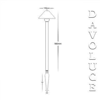 HV1455 - FORN Bollard light with spike Antique Brass 3.2w G4 LED | Davoluce Lighting on display at our Elsternwick showroom. Visit us in-store or online at Davolucelighting.com.au for latest designs and ideas for garden lights. Australia wide delivery