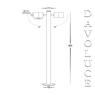 Havit HV1507 Double adjustable bollard light, Garden lights from Havit Lighting, 316 grade garden lights, stainless steel garden spike lights, Gardens at night, Garden lighting Melbourne, Garden lights in Sydney, Adelaide, Brisbane, Perth, AUSTRALIA 