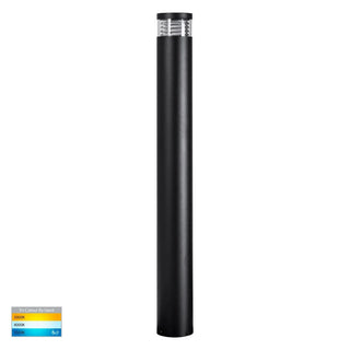 Havit HV1618T-BLK - Maxi 900 Black Louvred LED Bollard Light