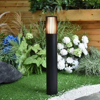 Havit HV1693T-BLK-240V - Tenac Aluminium Black Tri Colour LED Bollard Light