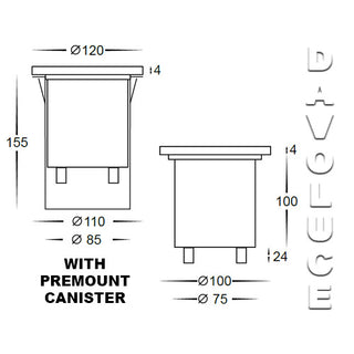 HAVIT HV1706 Square Inground LED Uplighter from Davoluce Lighting