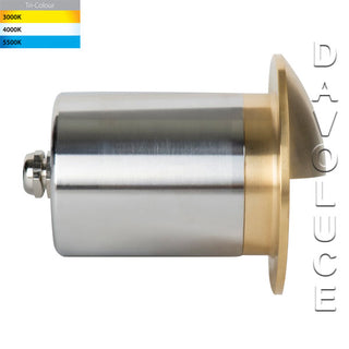 Havit HV19012T-BR - From $195.50 Ollo Brass TRI Colour LED Step Light With Eyelid from Davoluce