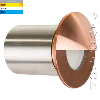 Havit HV19012T-CP OLLO Copper Steplight Recessed, copper step lights, stainless steel steplights, exterior lighting, outdoor step lights, outdoor step lighting led, outdoor step lighting ideas, Australia wide delivery, Melbourne, Sydney, Brisbane