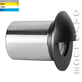 Havit HV19012T-GPH - From $195.50 Ollo Graphite Coloured Brass TRI Colour LED Step Light With Eyelid from Davoluce