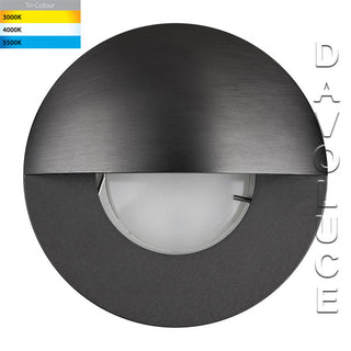 Havit HV19012T-GPH - From $195.50 Ollo Graphite Coloured Brass TRI Colour LED Step Light With Eyelid from Davoluce