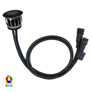 Flame 316 Stainless Steel Black RGBCW 0.5w LED Deck Lights – Set of 6