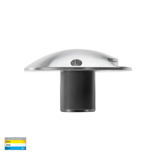 HV2871T-SLV-12V - Dome Silver Aluminium LED One Way Deck Lights