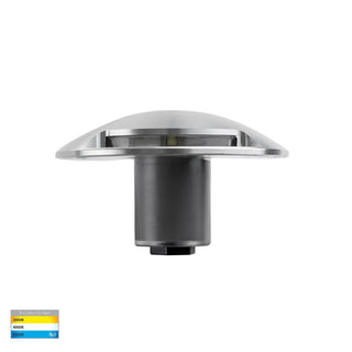 HV2871T-SLV-12V - Dome Silver Aluminium LED One Way Deck Lights