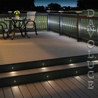 HV2892-BLK - Mini Ollo Black LED Step or Inground Light from Davoluce Lighting